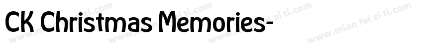 CK Christmas Memories字体转换